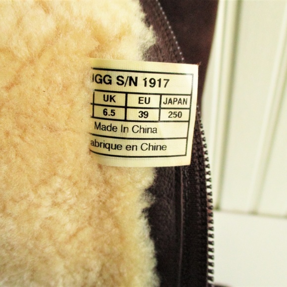 Ugg Jillian 1917 Tall Brown Suede Sheerling Boot - Picture 6 of 15